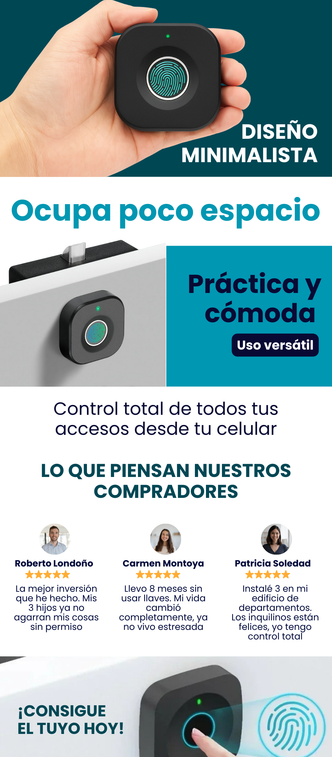 SecureTouch Pro - Cerradura Biométrica Inteligente